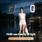 New Handheld RGB Full Color Rechargeable Video Light, Portable Mobile Phone Live Broadcast, Photography Selfie Ring Fill Light - Image 3