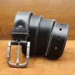 Natural cowhide belt for men's hard metal buckle soft original cowhide mens leather belt unique texture real leather jeans belt - Image 12