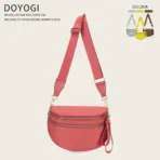 DOYOGI Black and White Checkered Spacious Bum Bag Crossbody Bags for Women Nylon Travel essentials Mommy Bag Diaper Bag  for Mom - Image 31
