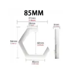 2PCS LED Angel Eyes RGB APP Bluetooth Hexagon Halo Rings For Car Scooter Motorcycle With Turn Signal Yellow 70MM 80MM 85MM 90MM - Image 8