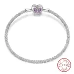 Bracelet Silver 925 Original 17-20CM Star Moon Sun Four Leaf Clover Green Zircon Bracelets Fit DIY Charms Birthday Jewelry Gifts - Image 38