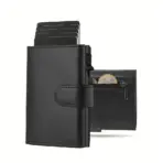 Pop Up Wallet with Coin Compartment RFID Protection Credit Card Holder Wallet for Men - Image 7