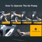 LEIBOO 150PSI Smart Air Pump Tire Inflator Portable Air Compressor with Digital Pressure Gauge for Car Bike Motorcycle Ball - Image 4