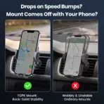 TOPK D36T Gravity Car Phone Holder Air Vent Clip Auto-Grip Mobile Stand Universal Support for iPhone 15 14 Samsung Xiaomi - Image 5