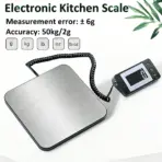 Electronic Platform Scale 50kg/2g High-precision Digital Scale Wired/Wireless Parcel Pet Express Zero/Tare Kitchen Weighing Tool