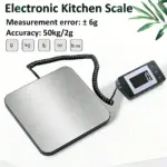 Electronic Platform Scale 50kg/2g High-precision Digital Scale Wired/Wireless Parcel Pet Express Zero/Tare Kitchen Weighing Tool
