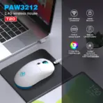 Rechargeable 2.4G USB Wireless Mouse  Adjustable 3600dpi 7 Colors RGB Comfortable Mice for Home Office Laptop Computer Gamer - Image 3