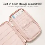 RFID Blocking Passport Holder Travel Wallet Durable Anti-Theft Card Slots Protective Case Flights Travel Organizer for Women Men - Image 5