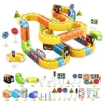 51/62/81/105//123/167PCS Electric Magical Track Train 3D Building Tracks Cube Rails STEM Educational Toys Birthday Puzzle Gift - Image 8