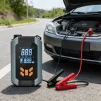 4 in 1 Portable Jump Starter 12V with Air Compressor, 1500A Peak Car Battery Booster, Tire Inflator with Digital Gauge, Emergenc - Image 3