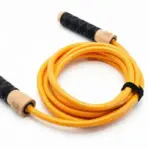 SUPER HARD PVC HARDNESS 90A for above temperature 30℃ 86°F 10mm 450 grams heavy wood handle jump skip rope with ball bearing - Image 6