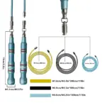 MOGOLD Professional Fitness Jump Rope with 3-Color Replaceable Cables - Burn Fat & Enhance Training Performance - Image 4