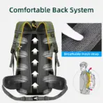 50L Travel Backpack Camping Men Large Hiking Bag Tourist Rucksack Waterproof Outdoor Sports Climbing Mountaineering Bag Luggage - Image 3