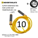 SUPER HARD PVC HARDNESS 90A for above temperature 30℃ 86°F 10mm 450 grams heavy wood handle jump skip rope with ball bearing - Image 9