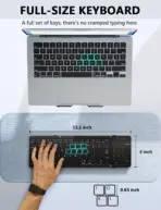Nillkin Bluetooth 5.0 Foldable Keyboard with Trackpad & Numpad, Full-Size Travel Keyboard for iPad Tablet Laptop PC iOS Android - Image 6