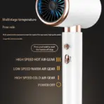 HOMEFISH Hotel-exclusive hairdryer, wall-mounted high-power electric blow dryer, no-drill bathroom flashlight - Image 2
