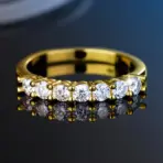 100% Pass Diamond Tester Pen Moissanite Ring Matching Wedding Diamond Band for Women 925 Sterling Silver Female Single Tail Ring - Image 4