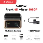 DDPAI Z60 Pro 4K Dash Cam Auto Dashcam Front GPS Car Camera for Dual SONY Sensor WiFi ADAS Night Vision DVR Video Recorder - Image 13