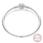 Bracelet Silver 925 Original 17-20CM Star Moon Sun Four Leaf Clover Green Zircon Bracelets Fit DIY Charms Birthday Jewelry Gifts - Image 48