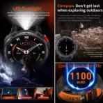 New T-Rex3 Ultra 1100mAh Battery Smart Watch GPS Track Compass IP69K Waterproof Sports tracker Outdoors Military Smartwatches - Image 3
