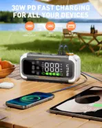 UTRAI 5 in 1 6000A Car Jump Starter 150PSI Air Pump PD30W Power Bank High-speed Airflow Dualmode For kayakingCar Battery Booster - Image 5