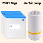 Reusable Vacuum Sealed Bags for Microwave Frozen Boiled Food Storage Wet Dry Household Kitchen Use - Food Preservation Bags - Image 15