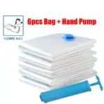 Vacuum Bag With Valve or Pump for Clothes Storing Large Plastic Compression Empty Bag Travel Accessories Storage Container - Image 7