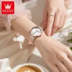 OLEVS New 5653 Women Watch Luxury Brand Quartz Watch Elegant Rose Gold Digital Waterproof Watch HD Simple Bracelet Women Watch - Image 3
