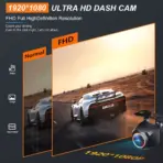 AHD 1920x1080P Car Rear View Camera 200° for Fisheye Golden Lens Full HDR Night Vision Vehicle Back Car Reversing Front Camera - Image 2