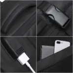 BANGE Expandable Men's Backpack Waterproof 17.3 in Laptop Backpack Man Large Capacity Hiking Travel Bag Male Backpacks for Men - Image 4