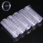 10-100pcs 21/23/25--45mm Coinning Capsules Storage Box Clear Plastic Coinning Cases Holders Protector Coinning Capsules Storage - Image 34