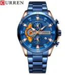 CURREN 8402 Men's Stainless Steel Watch Creative Fashion Luminous Dial with Chronograph Leisure Luxury Men's Watch Reloj Hombre - Image 9