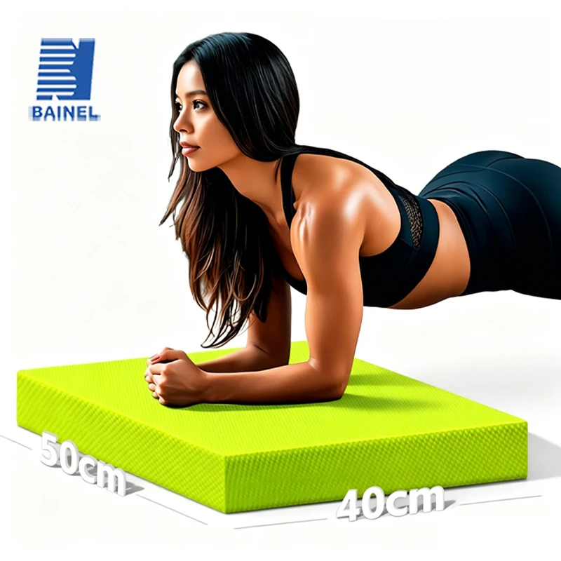 Sc2b0c3a180d748a5b713bc1dcca4fa24h.webp TPE Balance Pad Non-Slip Thickened High Rebound Foam Mat for Core Stability Yoga Fitness Training 50x40cm - Image 1