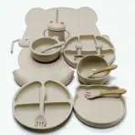 16pcs Dinner Plate Set Silicone Children's Tableware Set Baby Complementary Suction Cup Bowl Spoon Mother and Baby - Image 8