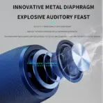 Zealot-S32 Wireless Speaker Outdoor Portable Subwoofer Speaker, Waterproof IPX 6, Dual Pairing,1800mAh Battery - Image 4