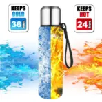 UPORS Large Capacity Stainless Steel Thermos Portable Vacuum Flask Insulated Tumbler with Rope Thermo Bottle 500/700/1000/1500ml - Image 2