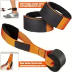 Resistance Strap with Handle: Used for Muscle Training, Strength Building, Body Shaping, Yoga, Home Fitness Equipment - Natural - Image 4