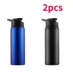 1-15PCS Portable Stainless Steel Bicycle Water Bottle Straight Drinking Outdoors Sports Travel Kettle Metal Water Bottle - Image 15