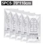 Hanging Vacuum Storage Bags, Hanging Space Saver Bags, Hanging Storage Bags for Clothes, Vacuum Sealed for Suits, Dress, Jacket - Image 9