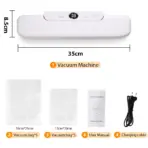 saengQ Vacuum Sealer Packaging Machine Food Vacuum Sealer With Free 10pcs Vacuum bags Household Vacuum Food Sealing - Image 7
