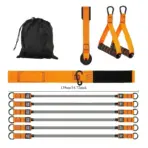 Resistance Strap with Handle: Used for Muscle Training, Strength Building, Body Shaping, Yoga, Home Fitness Equipment - Natural - Image 2
