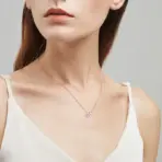 Smyoue 1-5CT Rose Gold Color Moissanite Necklace for Women D Color Sparkling Classic Lab Diamon Pendant Sterling Silver 925 100% - Image 6