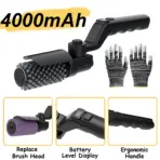 Electric Grill Brush, Cordless Rechargeable Grill Cleaning Brush with Stainless Steel Brush Head, Cleaner for BBQ Grate - Image 8