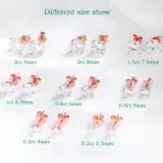 Smyoue 0.2-3CT Rose Gold Color Moissanite Stud Earrings for Women Sparkling Classic Wedding Lab Diamond Earring Pure 925 Silver - Image 5