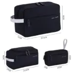 Large Capacity Lightweight Waterproof Cosmetic Organizer Storage Bag With Compartments Foldable Makeup Toiletry Pouch - Image 2