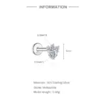 Aide Moissanite Diamond Stud Earrings for Women Orginal 925 Sterling Silver Screw Back Women Flat Back Moissanite Earring Jewel - Image 42