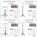 26 33CM Video Lights Dimmable Light Selfie LED Ring Light USB Ring Lighting Lamp With Tripod Stand To Make Youtube Ringlight - Image 6