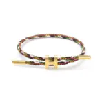 Versatile And Atmospheric H-Shaped Buckle Stainless Steel Rope Bracelet Adjustable Bracelet Titanium Steel Waterproof for Men - Image 10