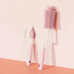 Silicone Bottle Cleaning Brush Baby Pacifier Straw Scrubber Small Brush 360 Degree Glass Cup Washing Kitchen Cleaning Tool Set - Image 12