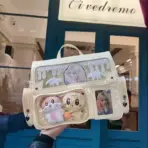 New Y2K Cute Ita Bag Harajuku Girl Transparent Pocket Large Capacity Crossbody Bag Lolita DIY Badge Display Casual Shoulder Bags - Image 11